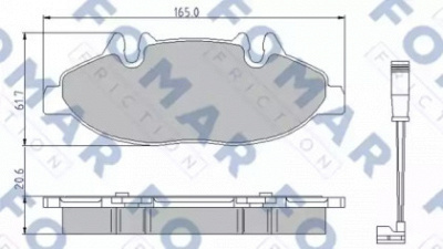FOMAR FRICTION fo923781 -  Комплект тормозных колодок, дисковый тормоз